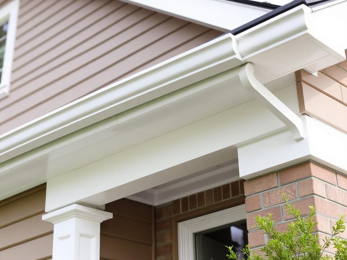 New white fascia and soffit